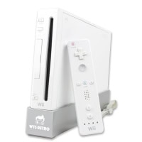Nintendo Wii Konsol (Hvid) med Wiimote og Nunchuck Controller