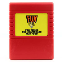 Fun Play 64 (C64 Cartridge) - Pro Tennis / Pro Skateboard/ Fast Food