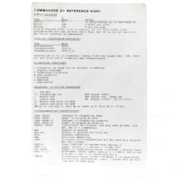 Commodore 64 Reference-kort (Dansk)