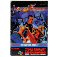 Art of Fighting (SNES manual, UKV)
