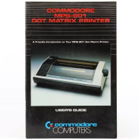 Commodore MPS-801 Dot Matrix Printer - User's Guide