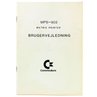 Commodore MPS-802 Matrix Printer – Brugervejledning