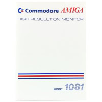 Commodore Amiga 1081 Monitor User's Guide