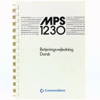 Commodore MPS-1230 Betjeningsvejledning - Dansk