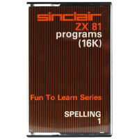 Fun To Learn: Spelling 1 (Sinclair ZX81, Cassette)