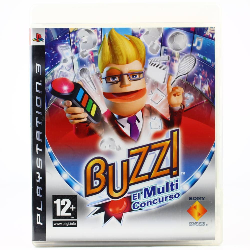 Buzz!: Quiz TV (PS3 - Spansk cover)